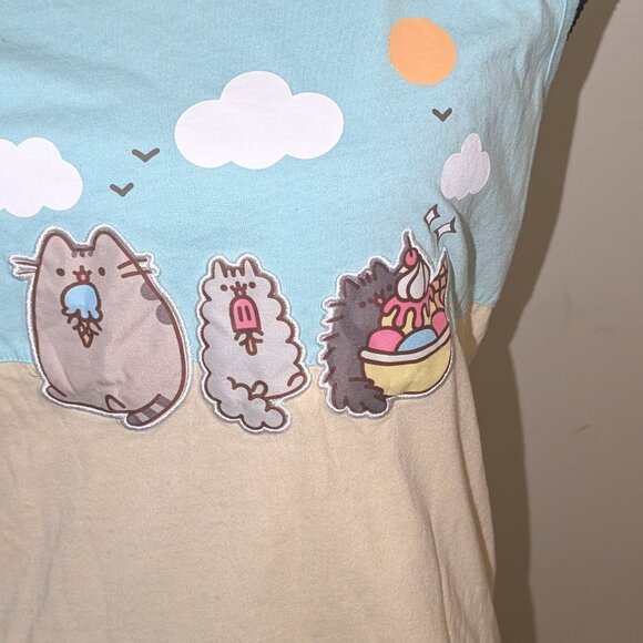 PUSHEEN BOX EXCLUSIVE Unisex Cat Ice Cream Graphic Tank Top Womens Size XS - Picture 5 of 6